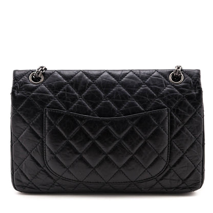 Chanel Black Quilted Aged Calfskin 2.55 Reissue 226 Flap Bag