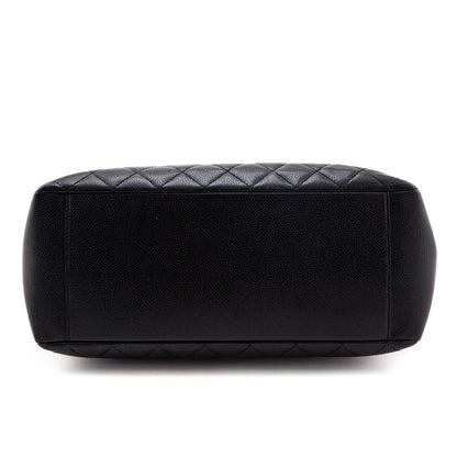 Chanel Black Quilted Caviar Grand Shopping Tote
