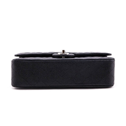 Chanel Black Quilted Caviar Medium Classic Double Flap Bag