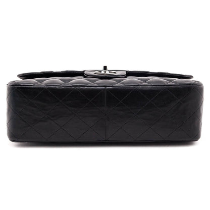 Chanel Black Quilted Lambskin Jumbo Classic Single Flap Bag