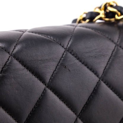 Chanel Black Quilted Lambskin Vintage Jumbo Double Sided Classic Flap Bag