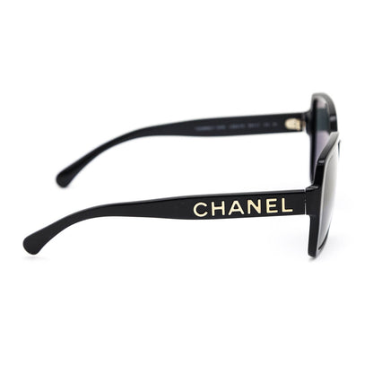 Chanel Black Square Tinted Sunglasses