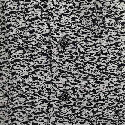 Chanel Black & White Silk Printed Cruise 2003 Dress Size M | US 8