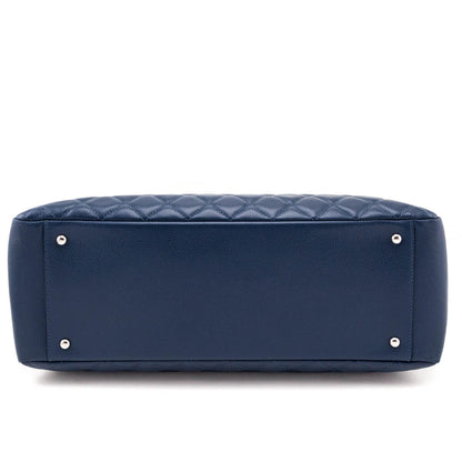 Chanel Blue Caviar Quilted XL Grand Shopping Tote