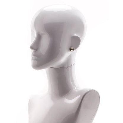 Chanel Faux Pearl CC Stud Earrings