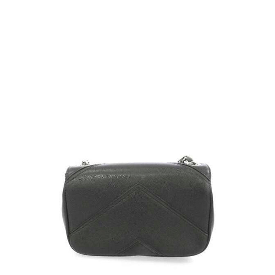Chanel Macro Chevron Flap Black