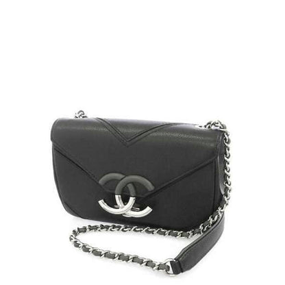 Chanel Macro Chevron Flap Black