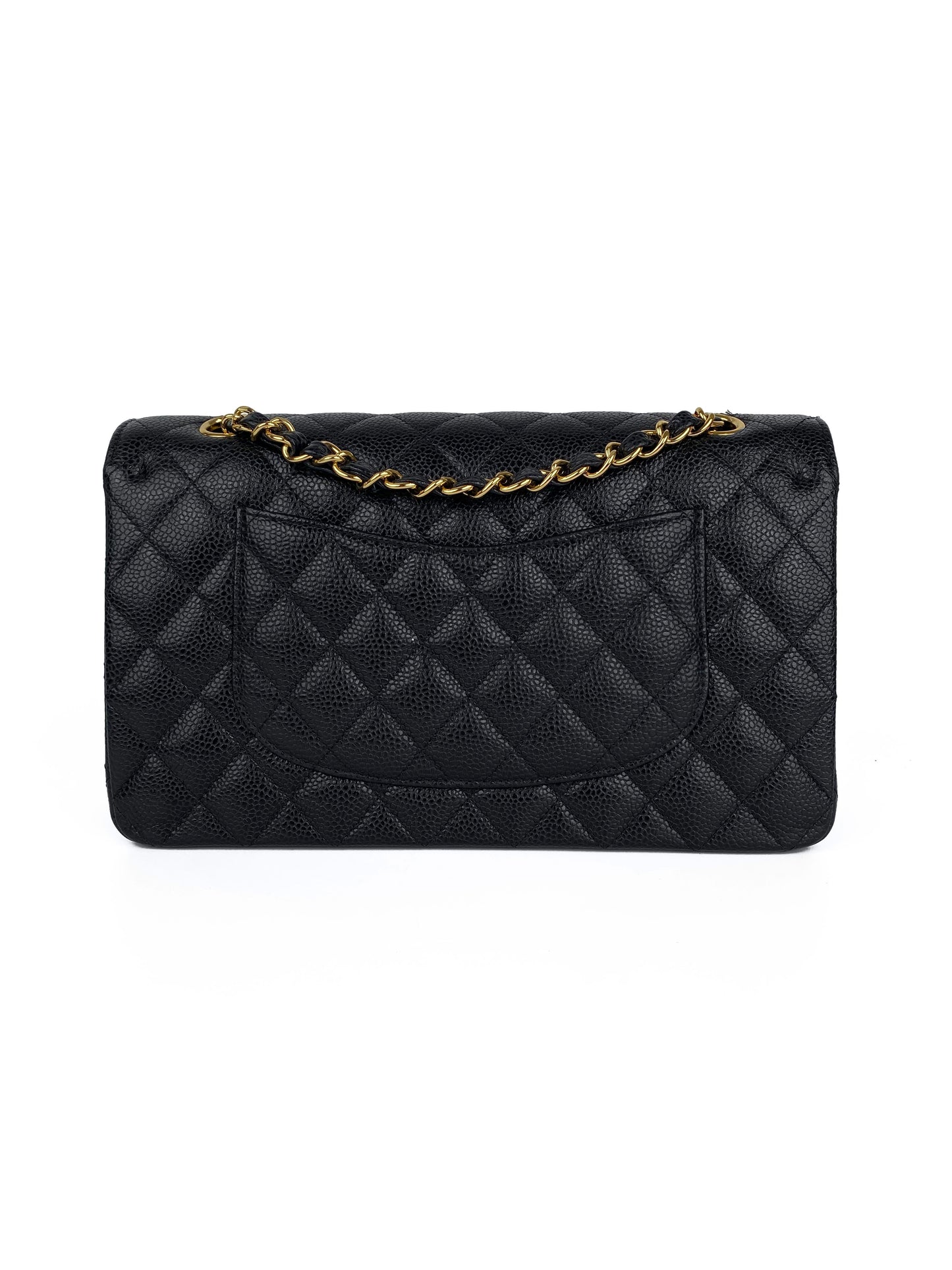 Chanel Medium Black Caviar Classic Flap Bag GHW