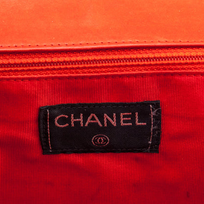 Chanel Red Quilted Patent Vintage Chocolate Bar Reissue Chain Bag
