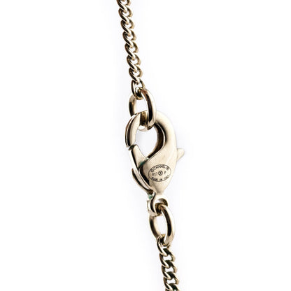 Chanel Gold-Tone Faux Pearl & CC Pendant Necklace