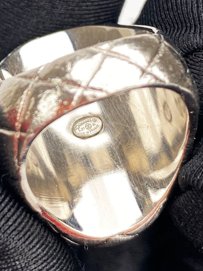 Chanel Silver & Gold Crown Ring