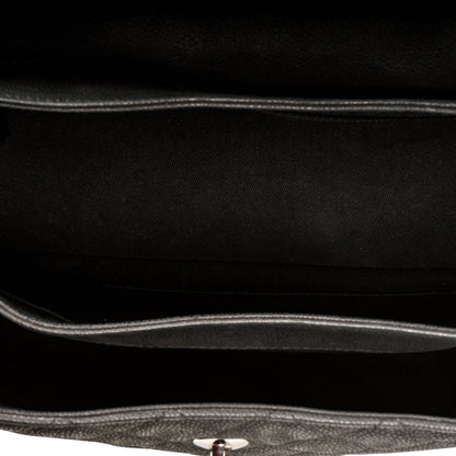 Accordion Shoulder Bag - Matte Caviar