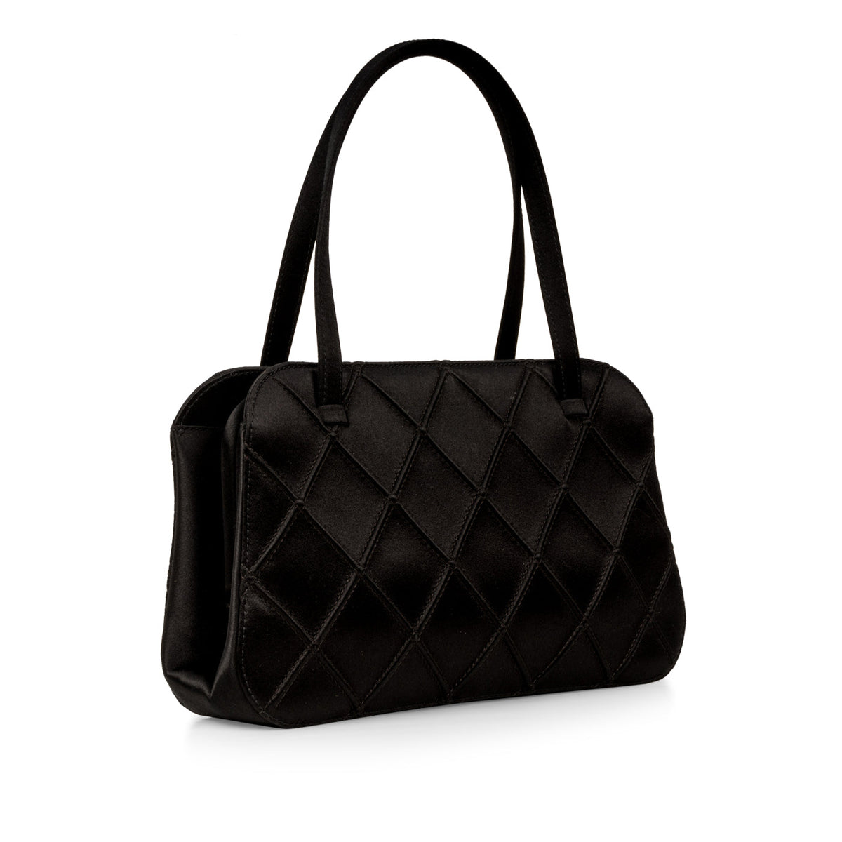 Vintage Satin Bowler Bag