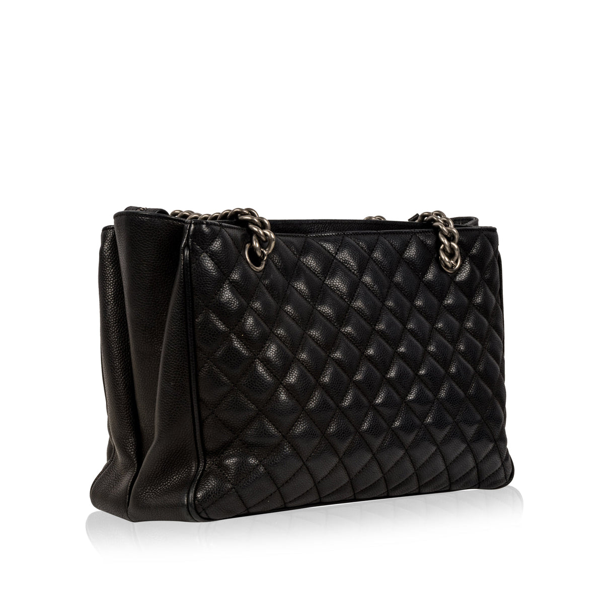 Chain Tote - Black - Caviar