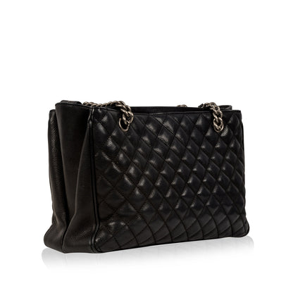 Chain Tote - Black - Caviar