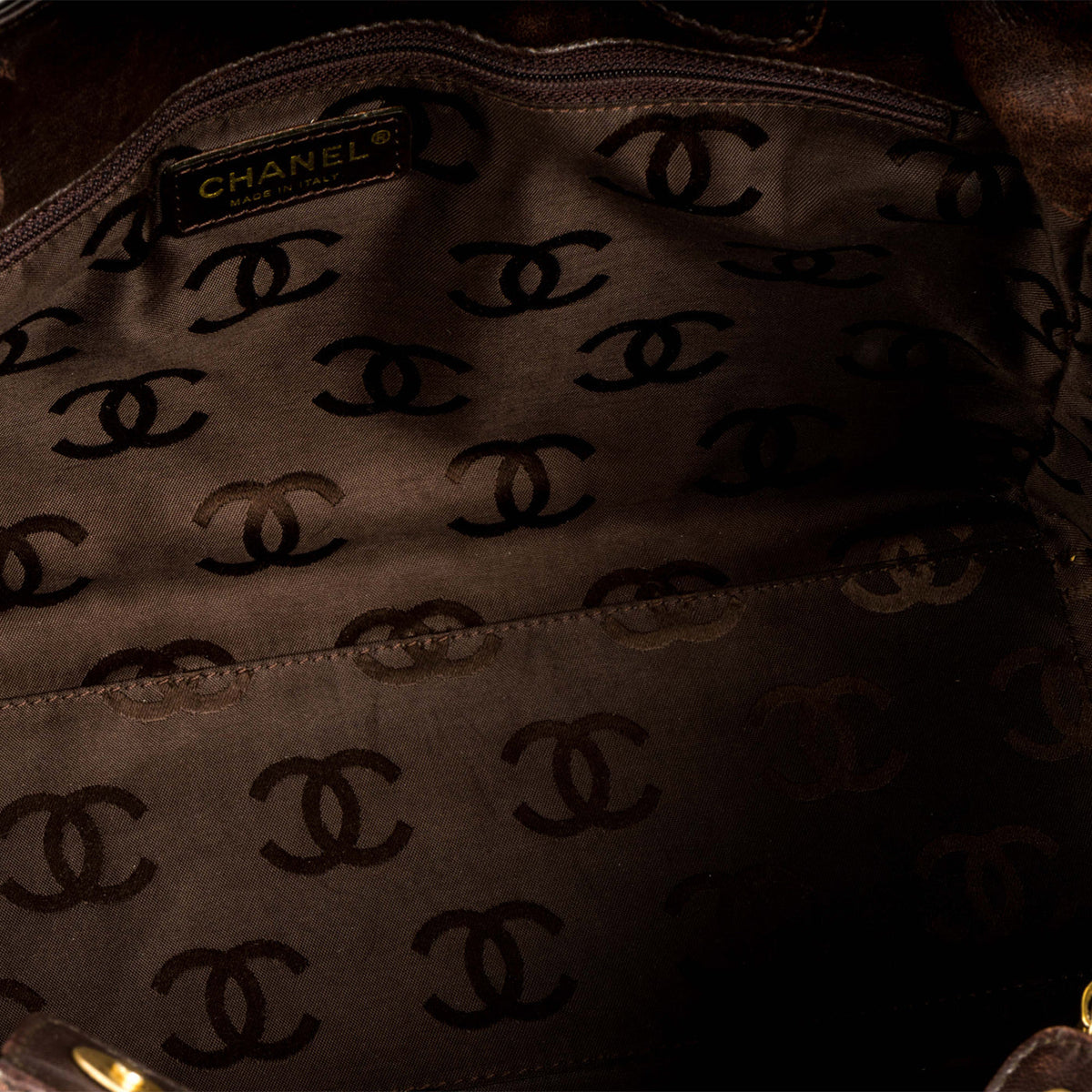Shopping Tote Patent - Dark Brown