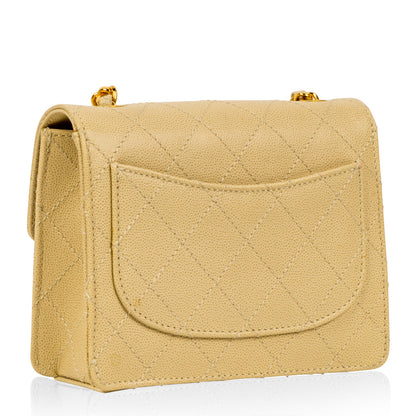 Classic Flap Bag - Mini Square Shoulder Bag - Vintage