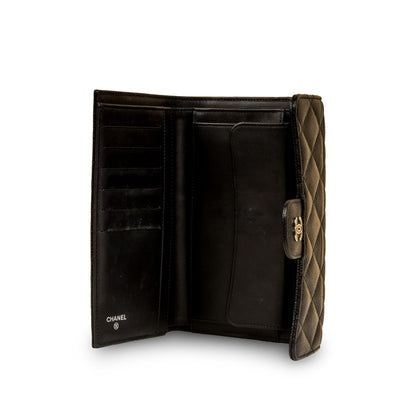 Long Flap Wallet - Caviar