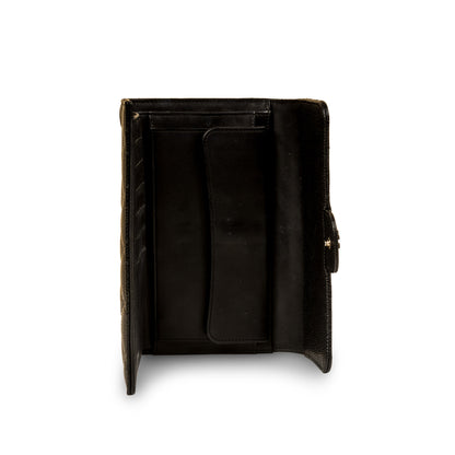 Long Flap Wallet - Caviar