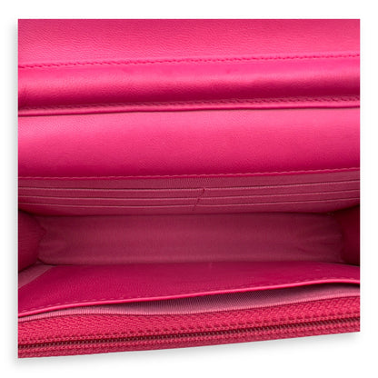 CC Wallet On Chain Pink in Lambskin, Gold hardware