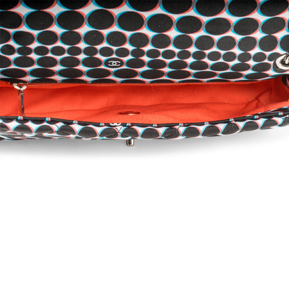 Polka-Dot Nylon Flap Bag