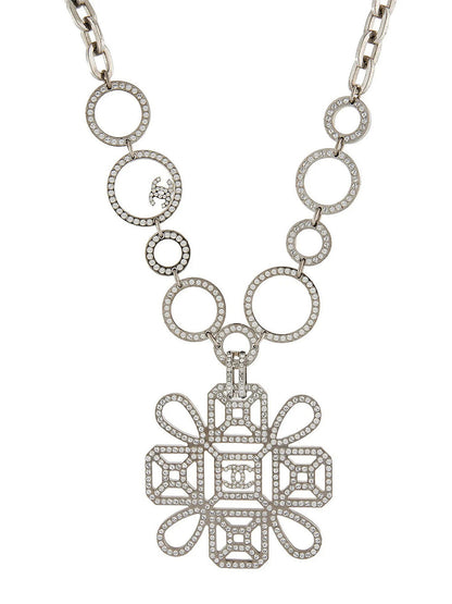 Strass CC Silver Collar Necklace