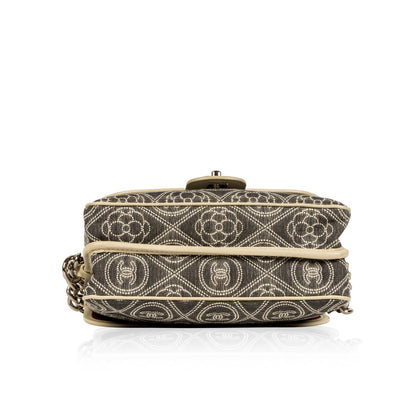 Camellia Fabric double-sided bag