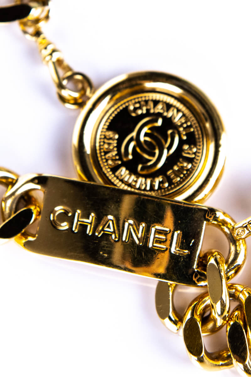 Chanel Gold Chain Link Vintage Belt