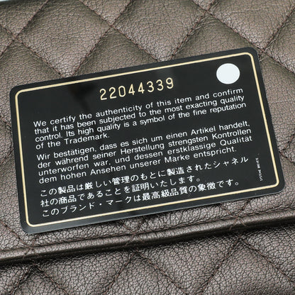 Chanel Dark Bronze CC Classic Wallet On Chain