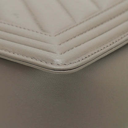 Chanel Etoupe Chevron Le Boy Medium Bag