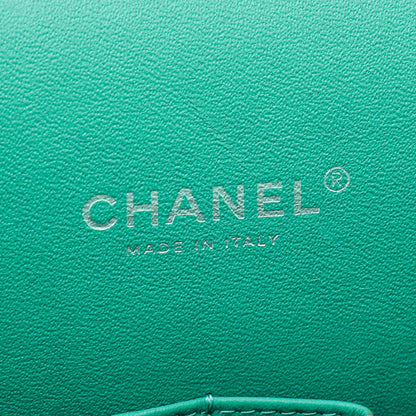 Chanel Green CC Classic Double Flap Maxi Bag