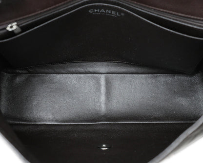 Chanel Chocolate CC Classic Single Flap Jumbo Bag