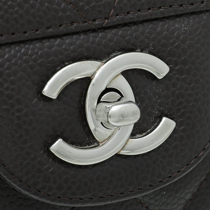 Chanel Chocolate CC Classic Single Flap Jumbo Bag
