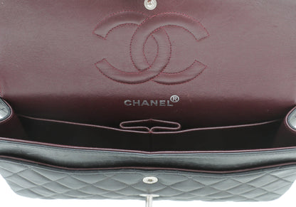 Chanel Black Classic Double Flap Medium Bag