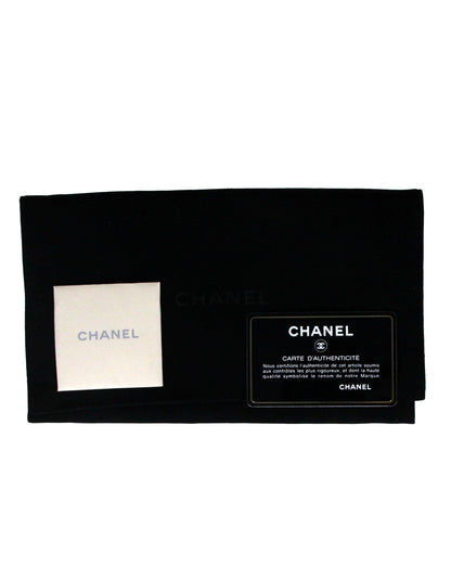 Chanel Blue Lambskin Quilted Large Gusset Flap Wallet
