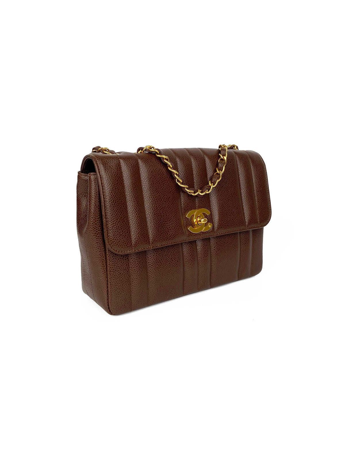 Chanel Brown Small Vintage Flap Bag