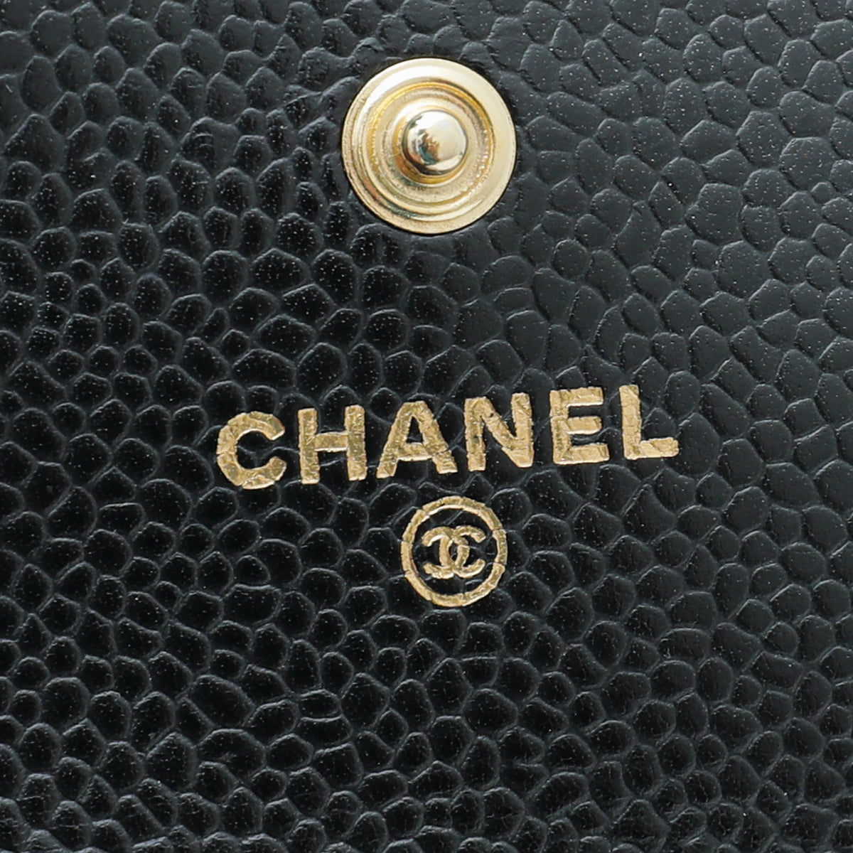 Chanel Black L-Gusset Flap Wallet