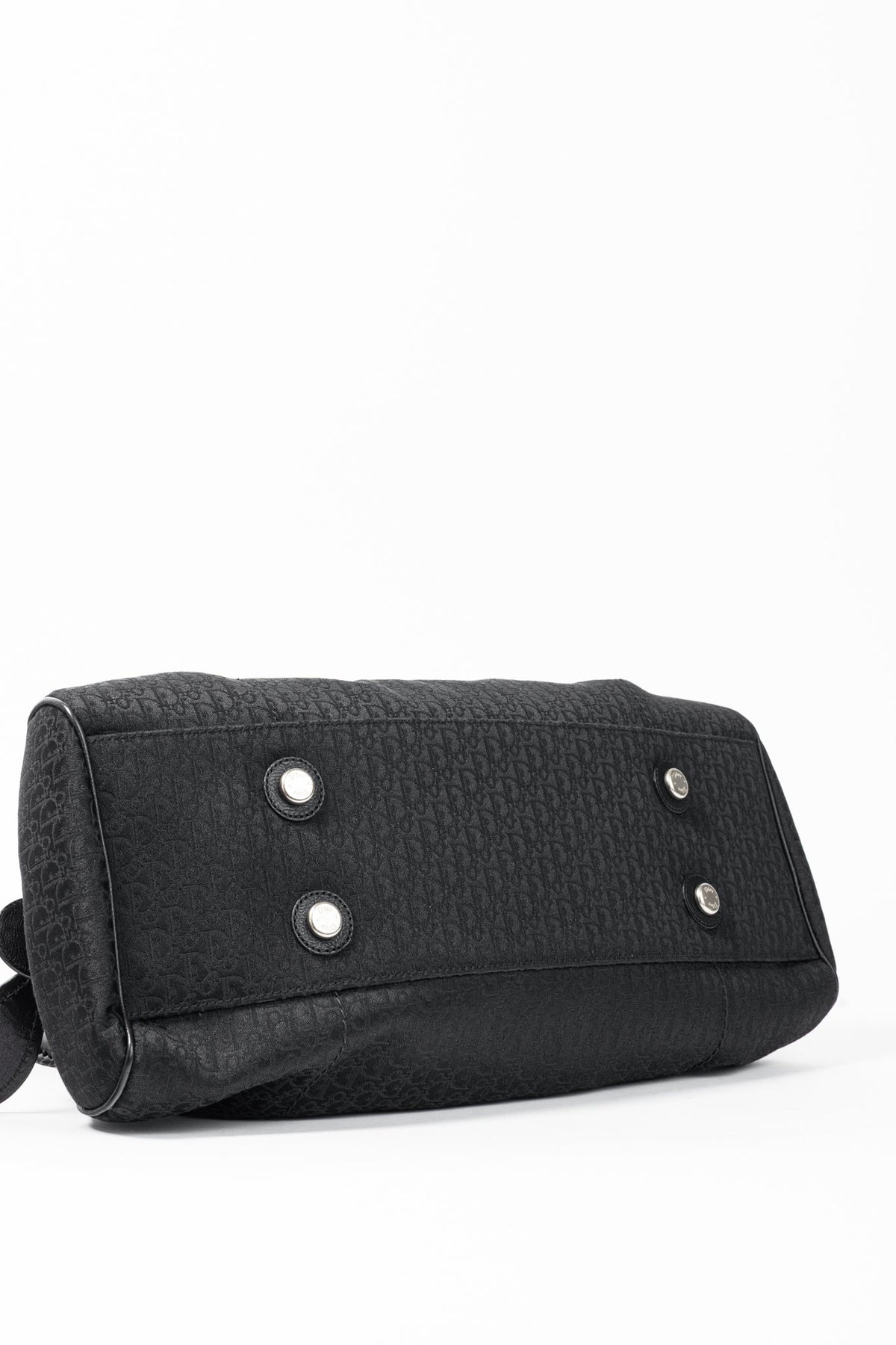 Christian Dior My Dior Black Logo-Jacquard Frame Bag