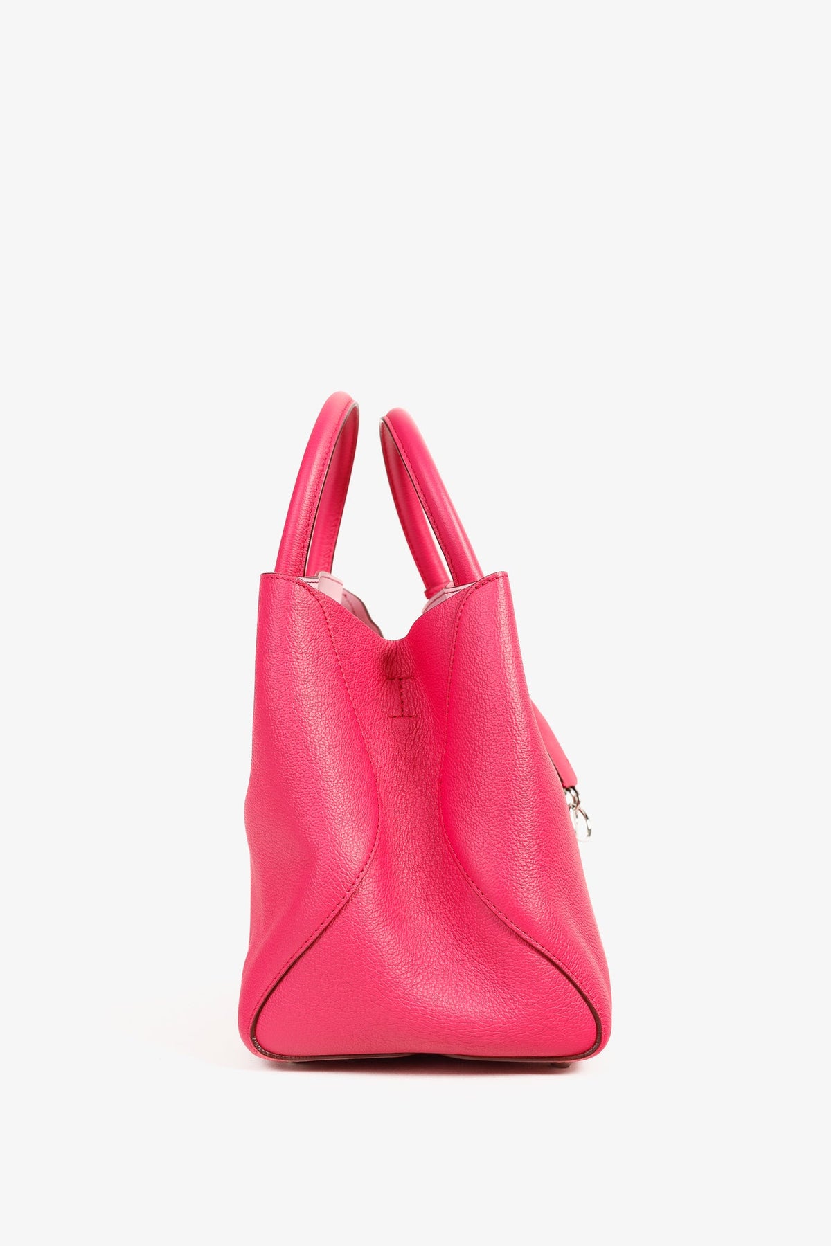 Christian Dior Open Bar Small Pink Supple Grained Calfskin Leather Tote