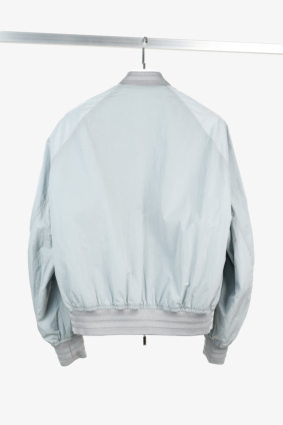 Dior Reversible Gray Oblique Nylon Bomber Jacket
