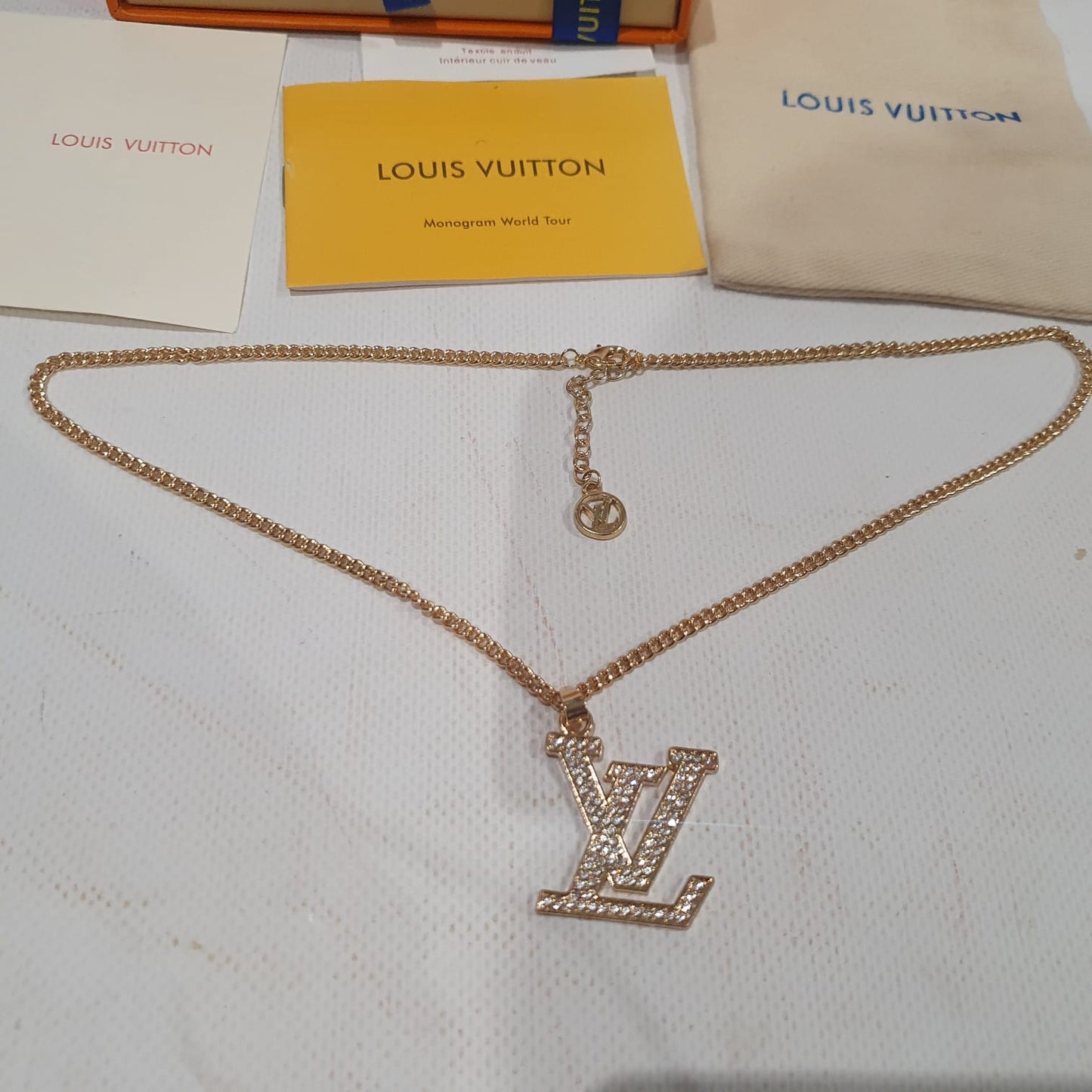 Louis  Vuitton Necklace, Earrings and Brooch Set