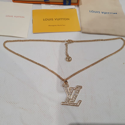 Louis  Vuitton Necklace, Earrings and Brooch Set