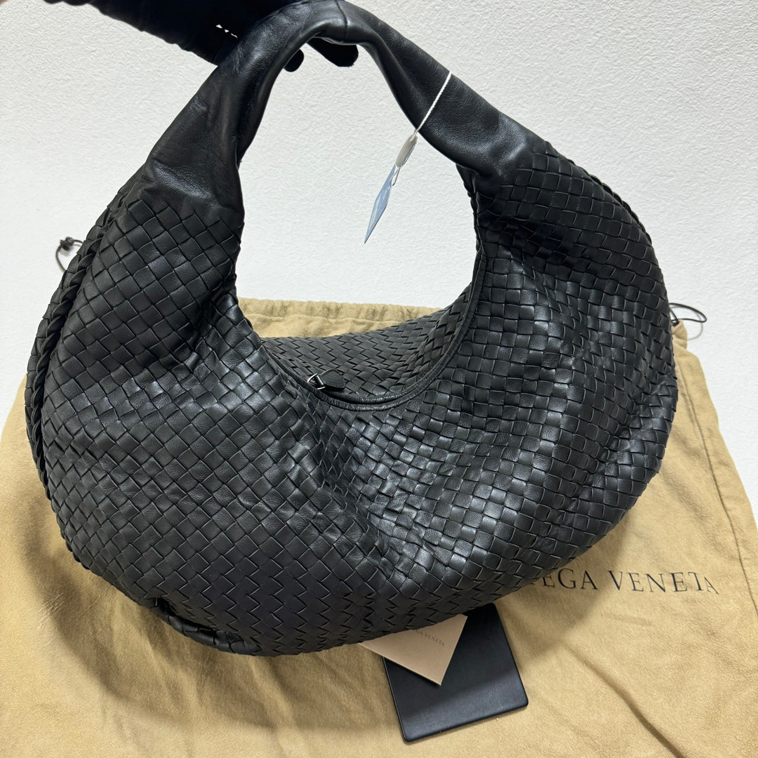 Bottega Veneta Belly Hobo Intrecciato Black Large 50cm