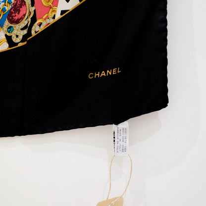 Chanel vintage silk scarf