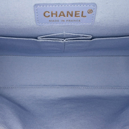 Multi Chanel Medium Classic Printed Lambskin Watercolor Double Flap Shoulder Bag