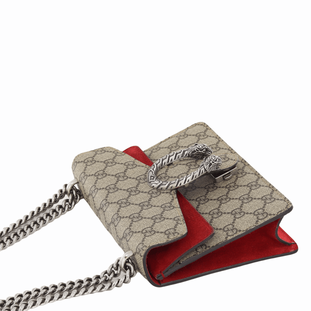 Gucci Dionysus GG Mini Shoulder Bag with Red Detail