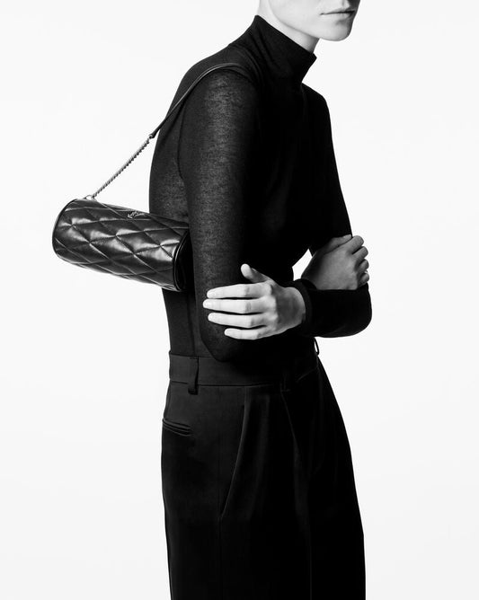 Yves Saint Laurent (YSL) Black Sade Mini Tube Bag