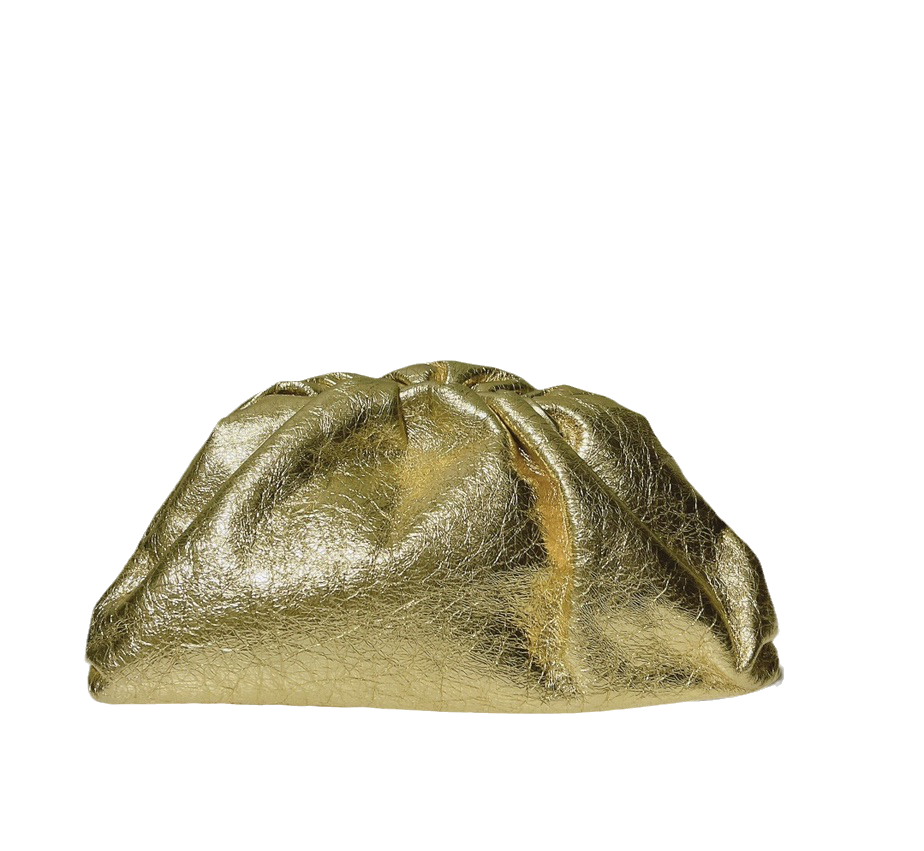Bottega Veneta Pouch Gold Leather