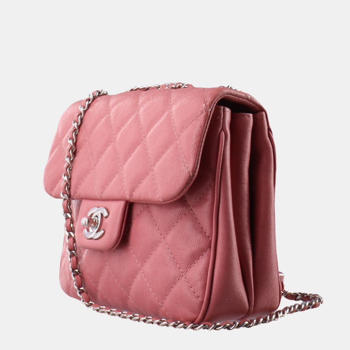 Chanel Small Urban Companion Flap Bag in Mauve Pink Caviar Leather, 2018-2019