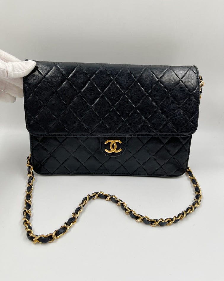 Vintage Navy Chanel Flap Bag